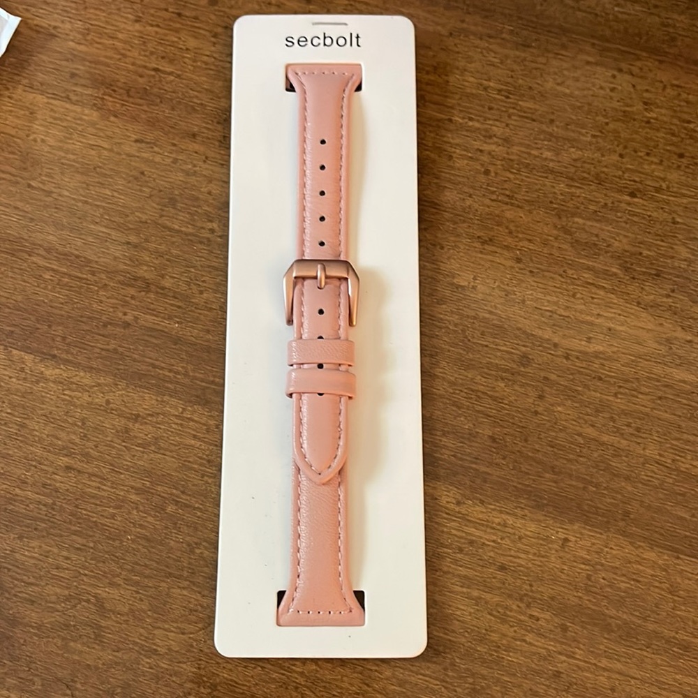 Apple Watch band leather rose gold